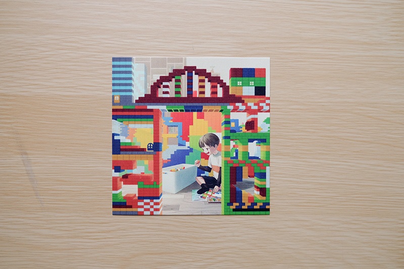 レゴの基地　ポストカード