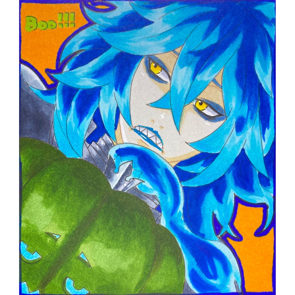 【原画】ハロウィン イデア【色紙】