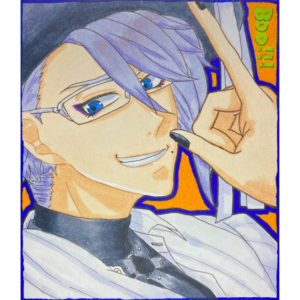 【原画】ハロウィン アズール【色紙】