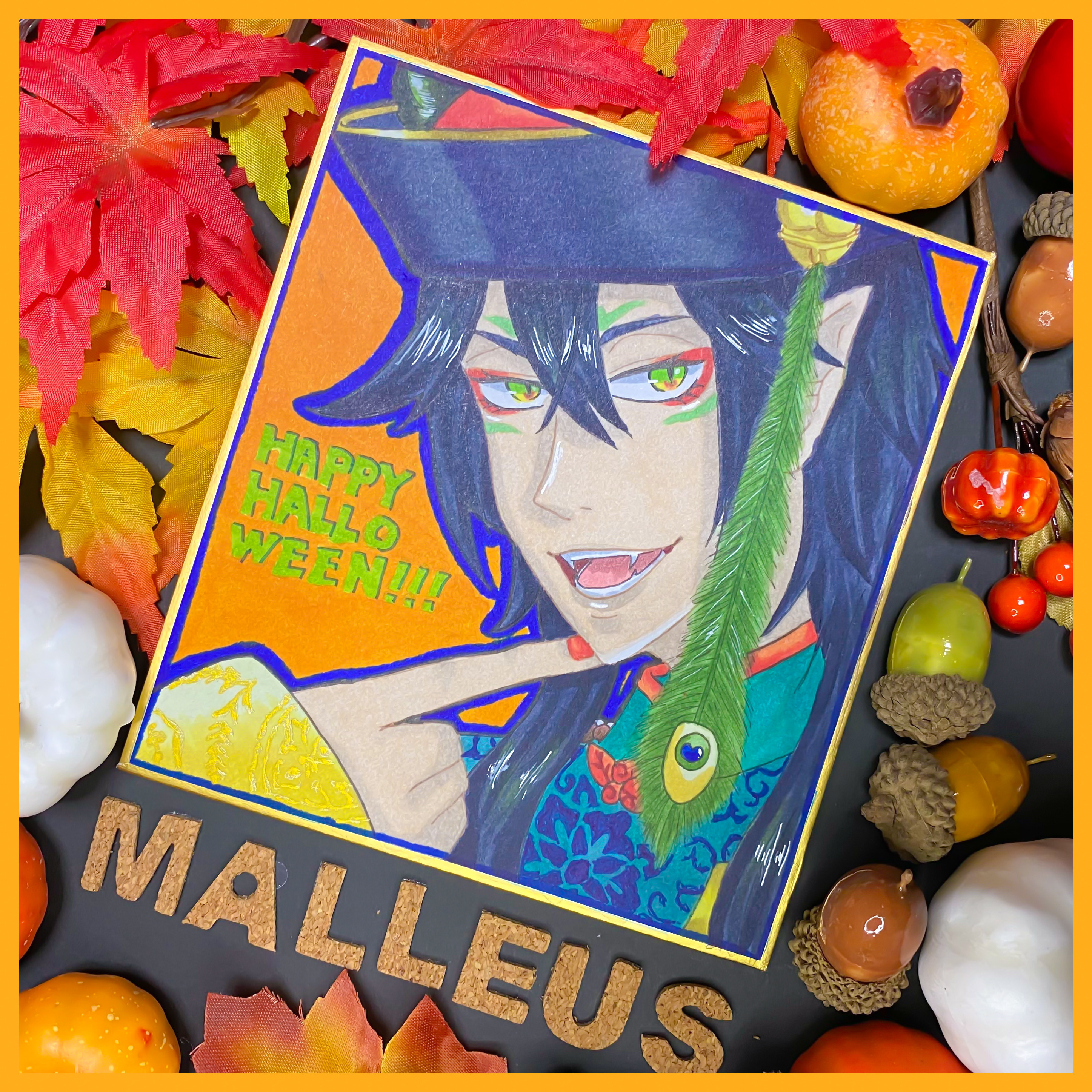 【原画】ハロウィン マレウス【色紙】