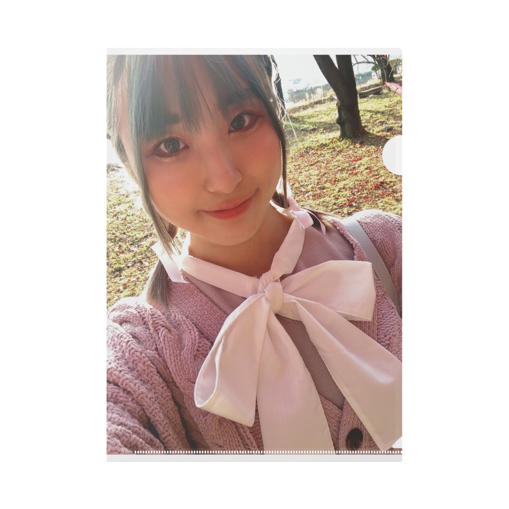 ちななんA4クリアファイル　リボンお洋服ver. 