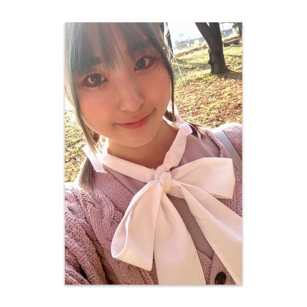 ちななん ポストカード リボンお洋服ver.
