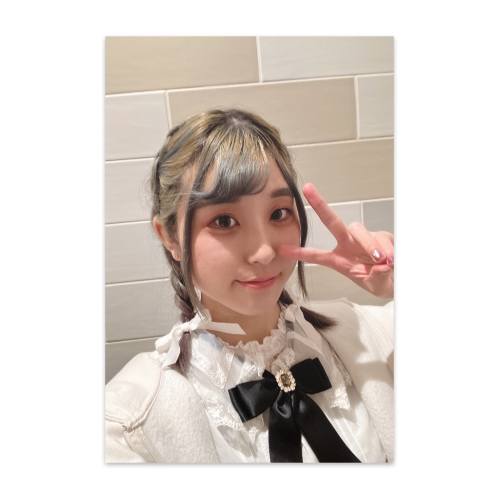 ちななん ポストカード 編み込み三つ編みver.