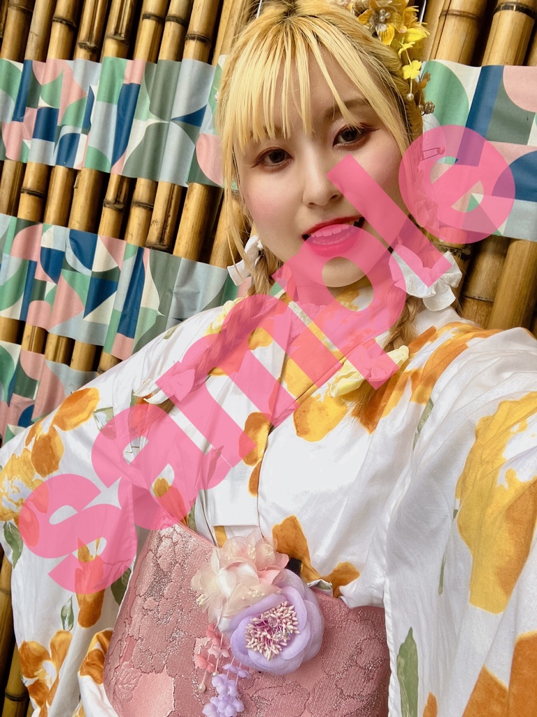 藤咲千奈 浴衣① デコ写真