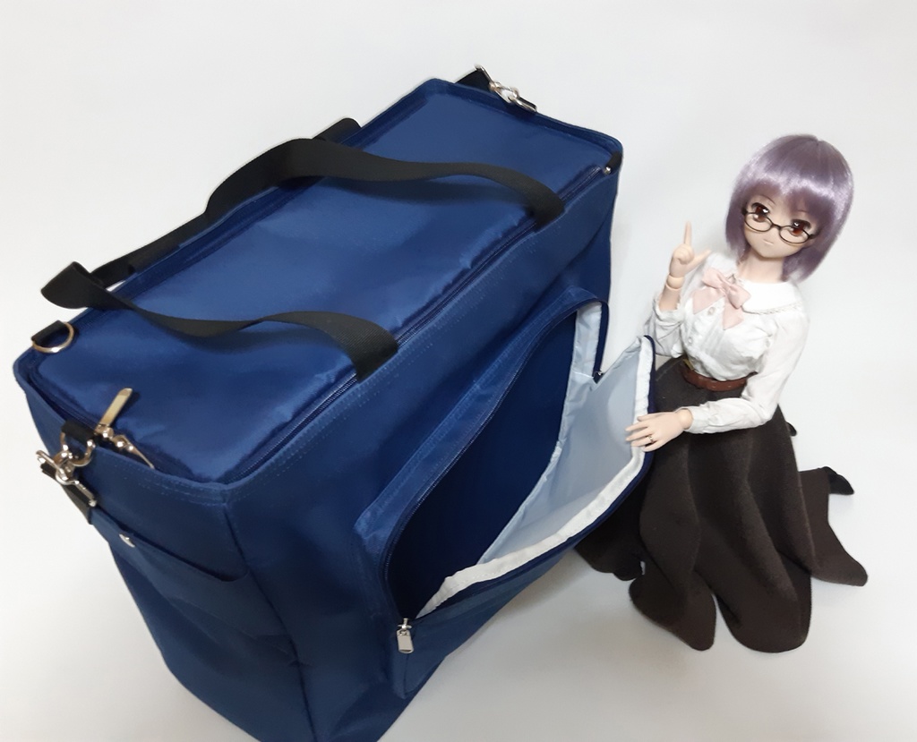 【最新モデル(即納)】ドール専用『一緒におでかけバッグ Ver.3』(カラー:ネイビー)