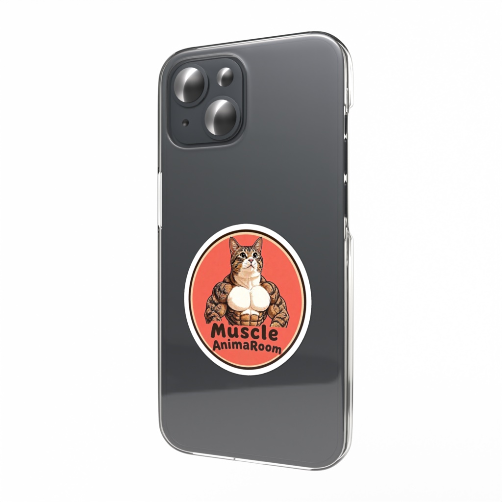 マッスルアニマル（ネコ）ステッカー