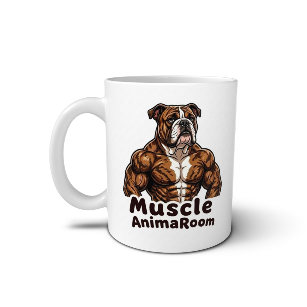 マッスルアニマル(ネコ・イヌ)マグカップ