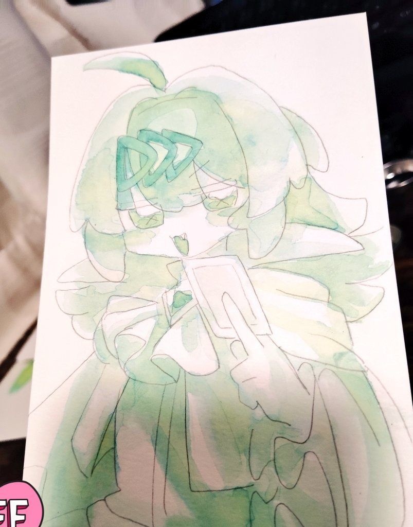 リクエスト透明水彩イラスト