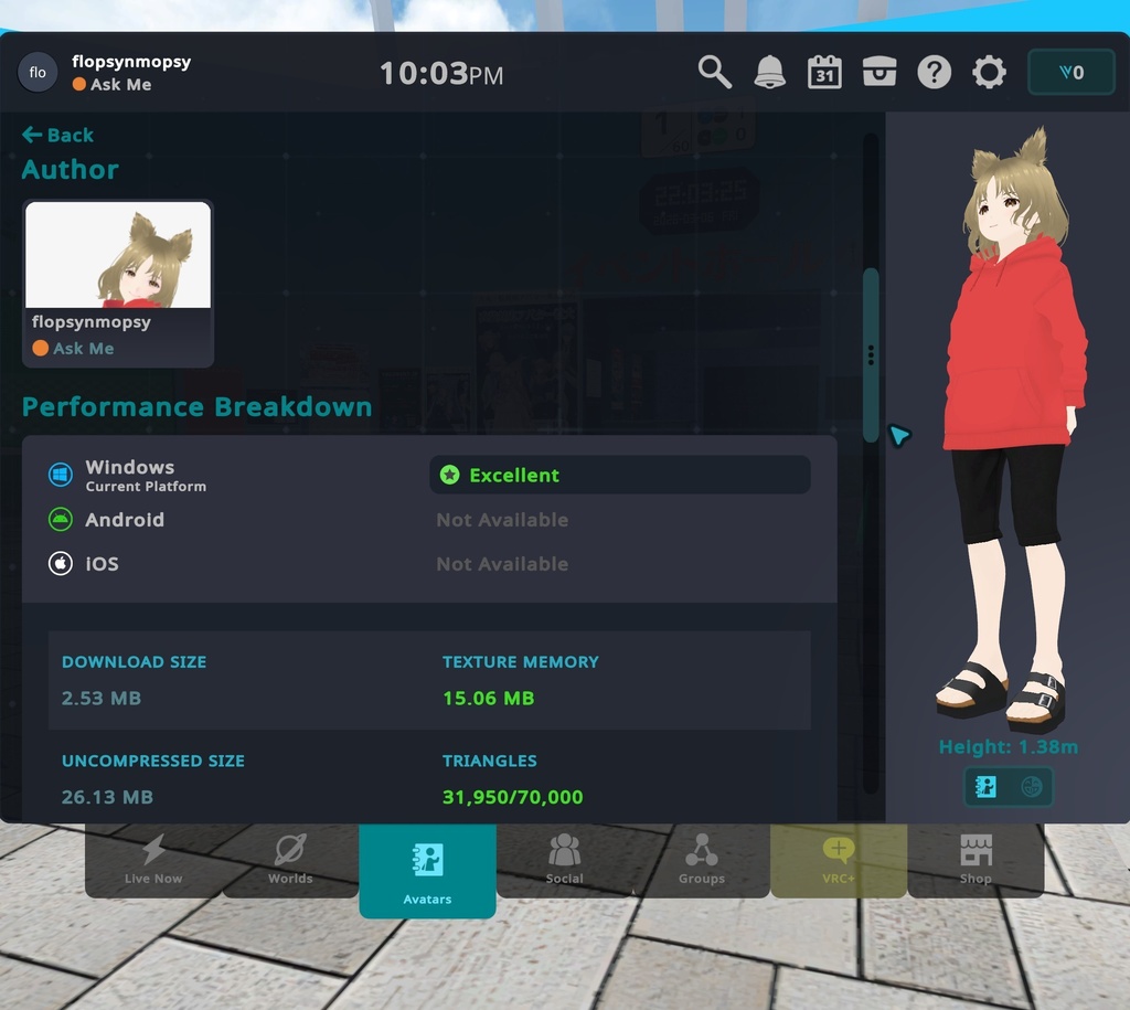 Kitty|⭐Excellentランク【猫耳】【軽量】【VRChat】