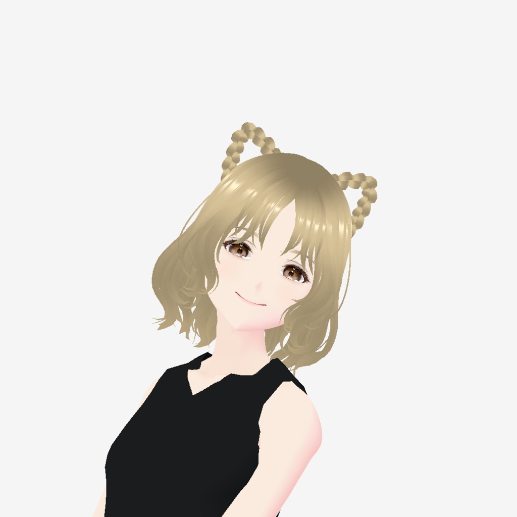 Little Black Kitty｜⭐Excellentランク【猫耳】【軽量】【VRChat アバター】
