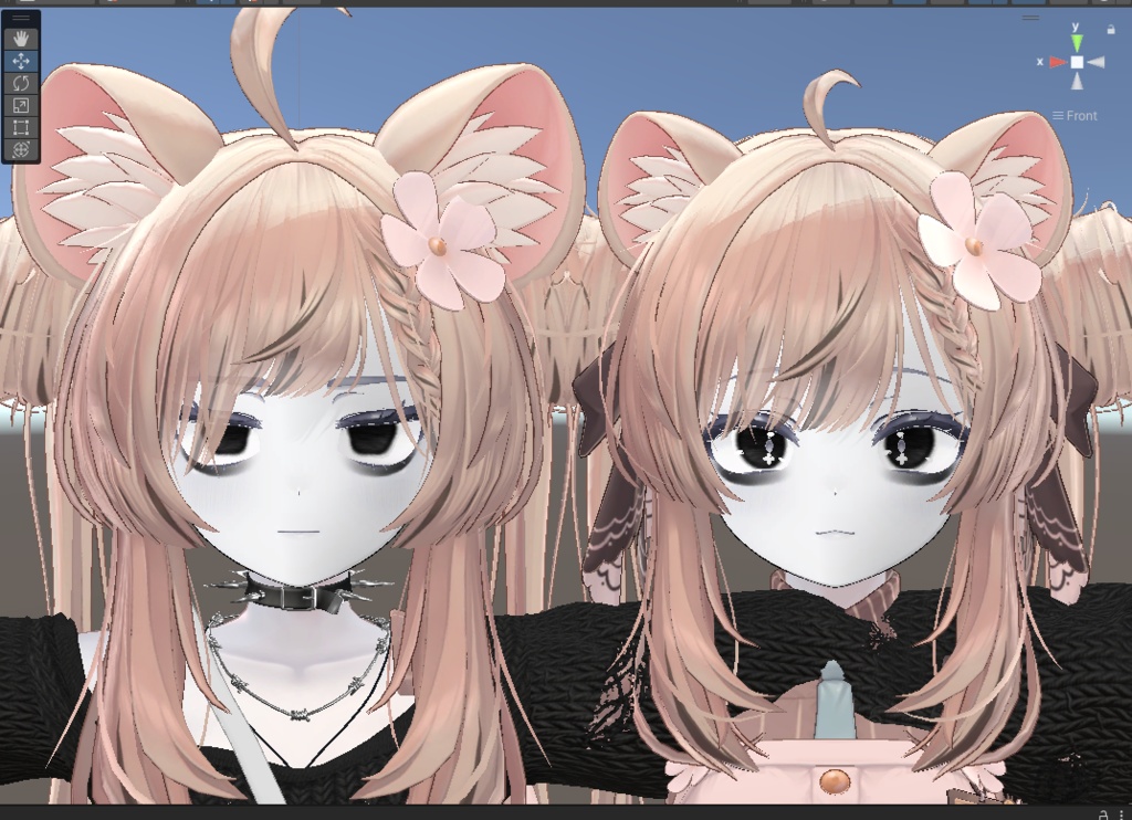 【Manuka/マヌカ対応】ゴスっぽい目のくまメイク / Goth makeup