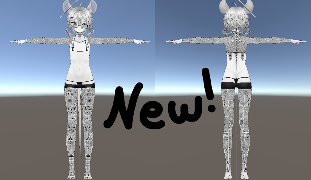 【MUMUS対応】タトゥーテクスチャ2