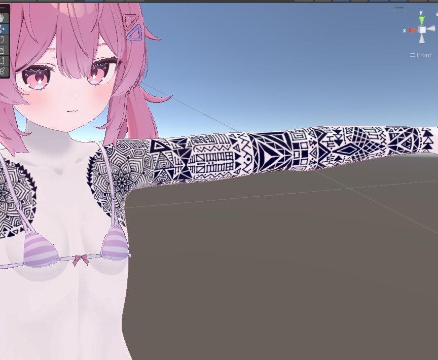 【あまとうさぎ複数対応】タトゥーテクスチャ