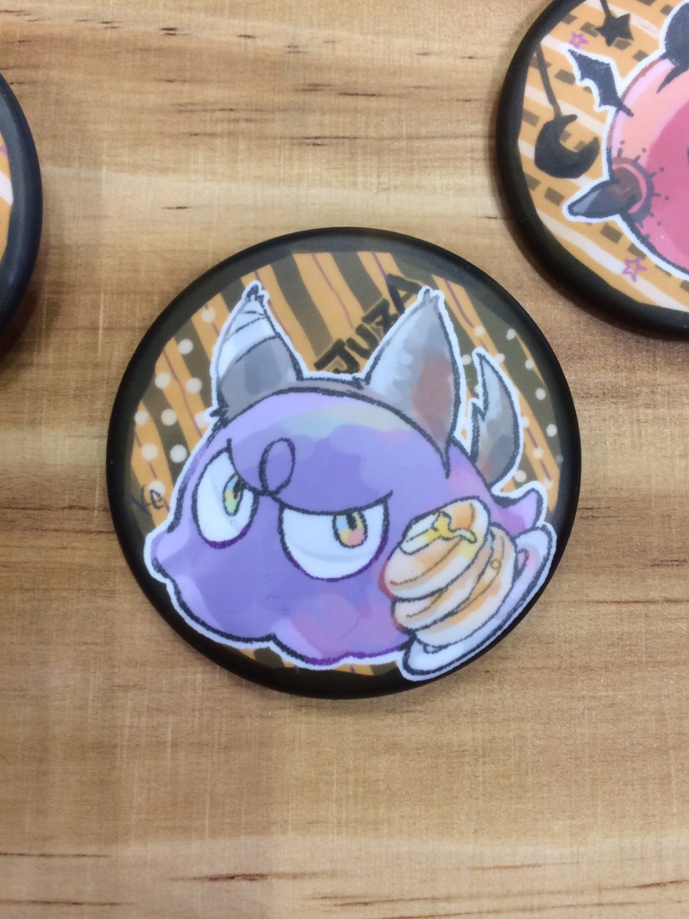 アキモンハロウィン缶バッチ