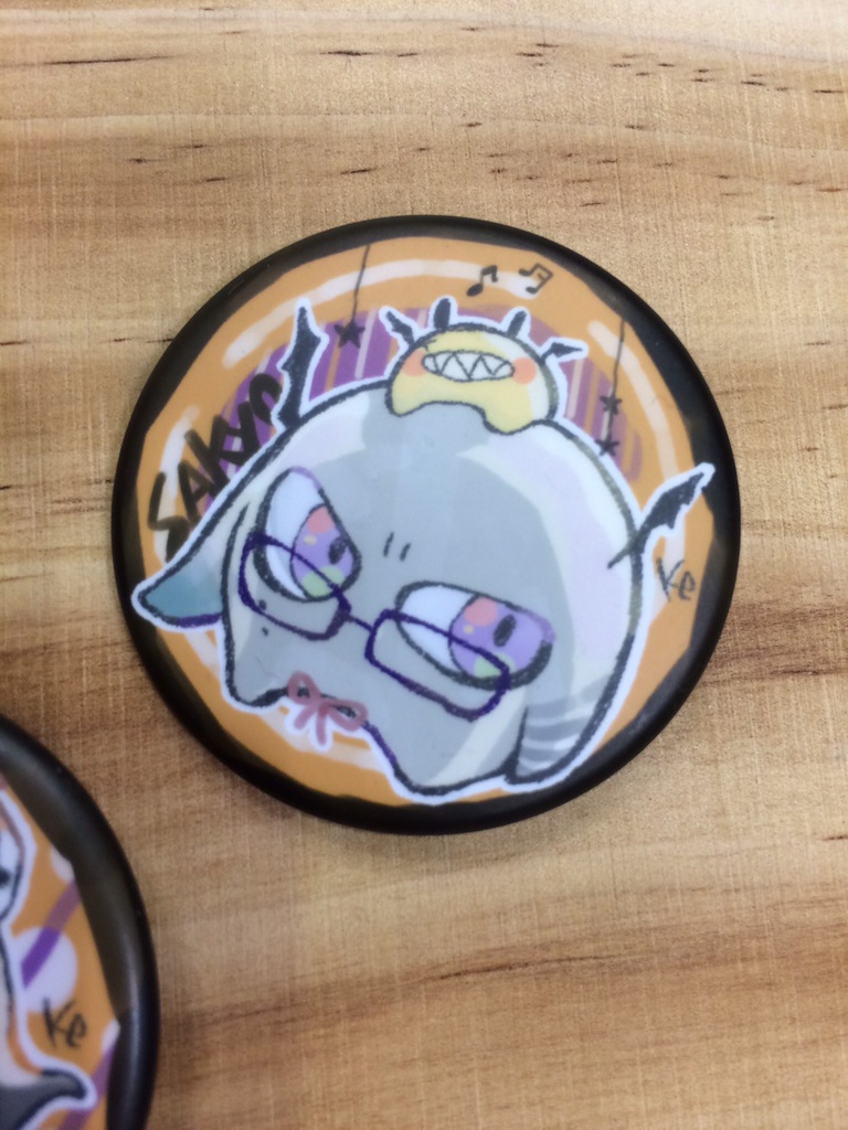 アキモンハロウィン缶バッチ