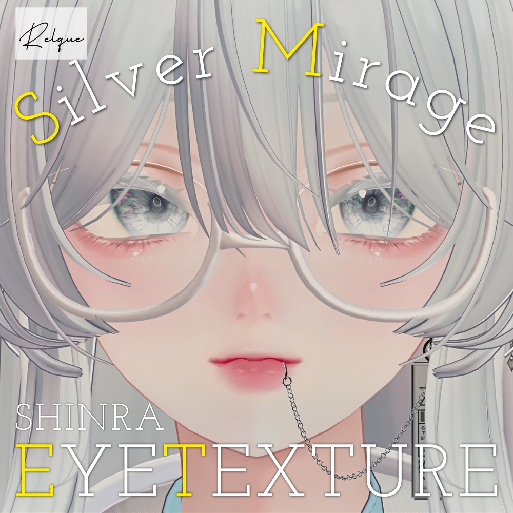 【12アバター対応】Silver Mirage eye texture ♦