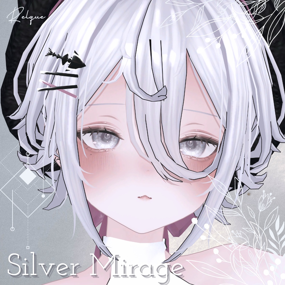 【12アバター対応】Silver Mirage eye texture ♦