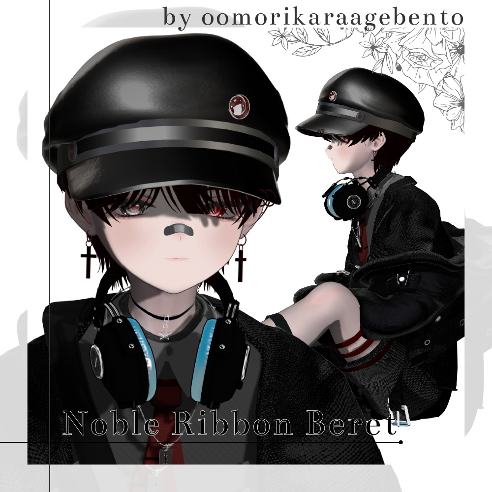 ♡Noble Ribbon Beret♡(リボン付きベレー帽)