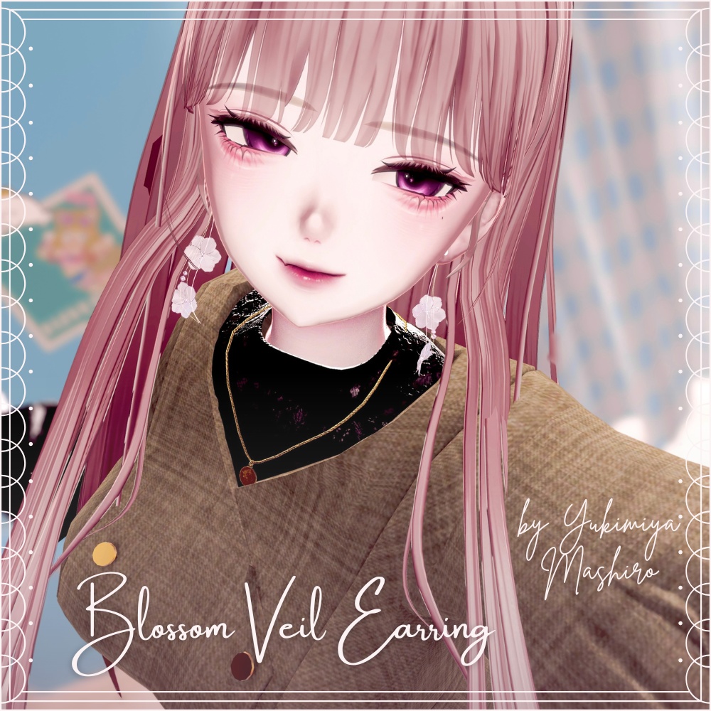 ♡ Blossom Veil Earring ♡