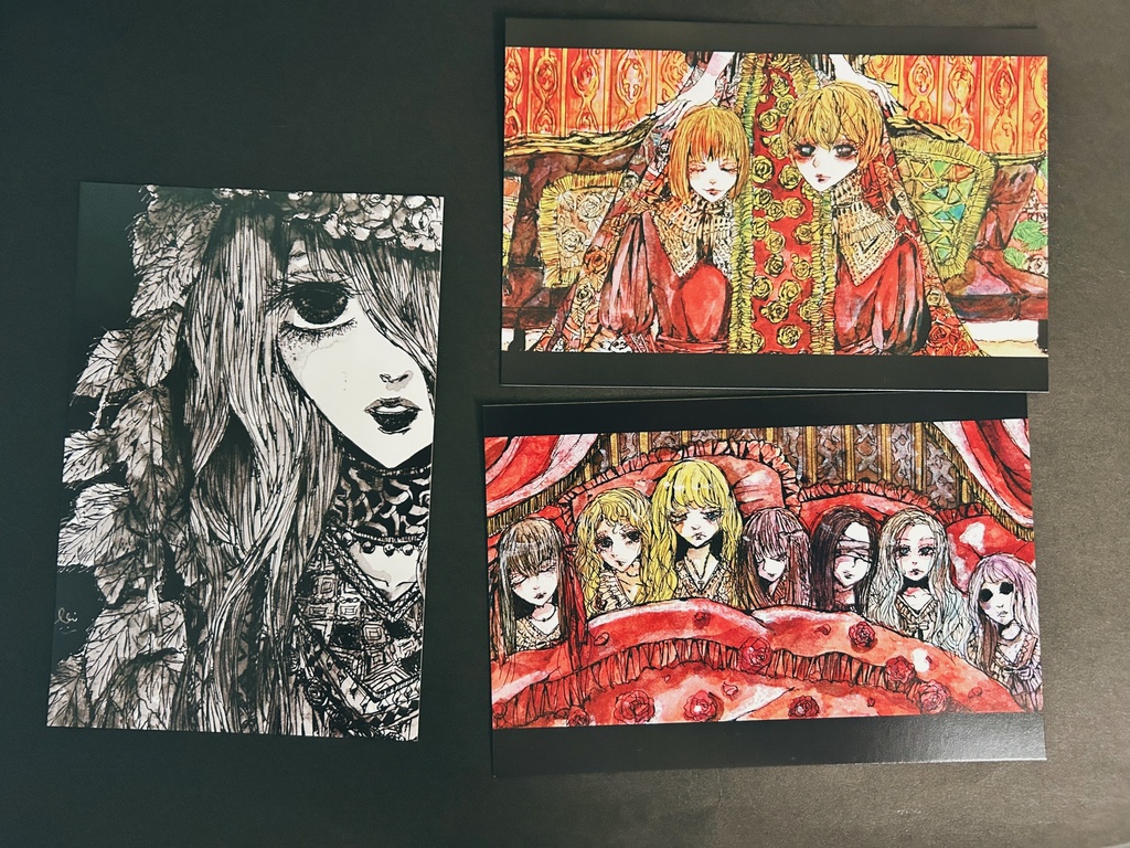 薔薇と眠りの聖室ポストカードセット