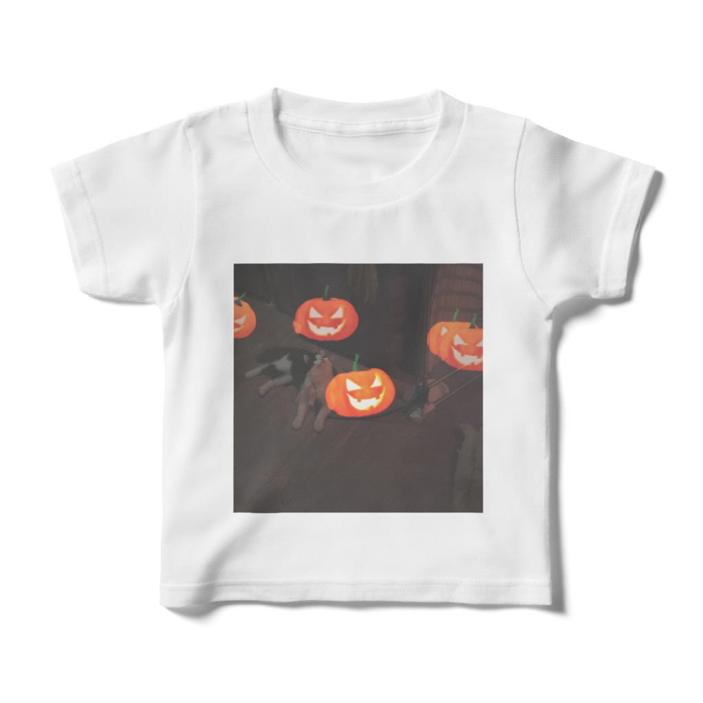 ハロウィンライブ2021猫てっちゃんキッズTシャツ