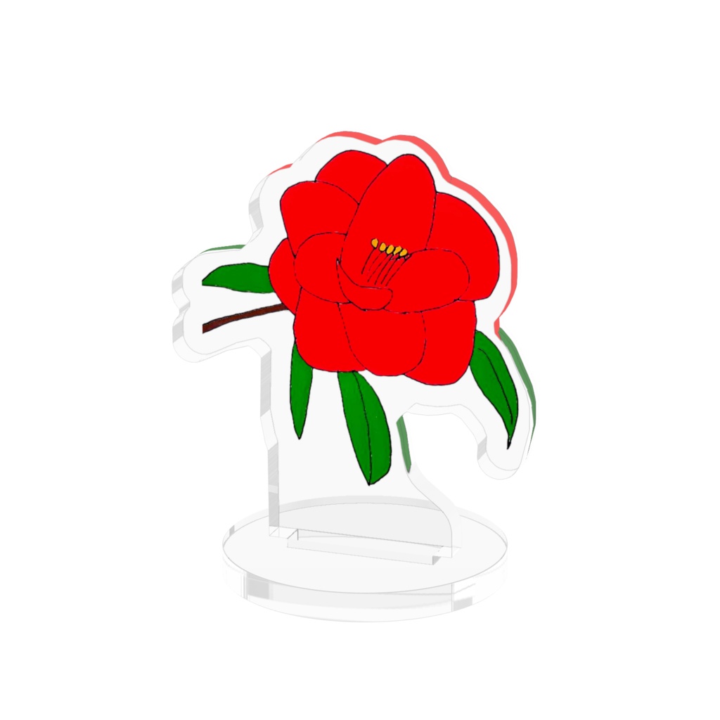 ツバキ 椿 アクリルフィギュア