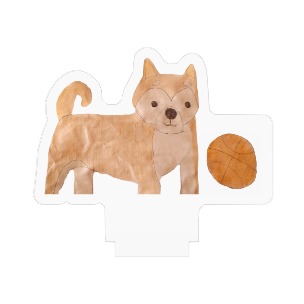 柴犬とバスケットボール🐕🏀 アクリルフィギュア