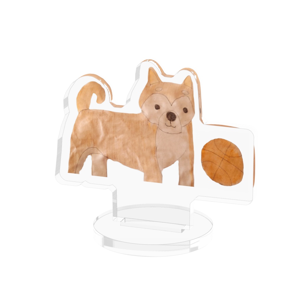 柴犬とバスケットボール🐕🏀　アクリルフィギュア