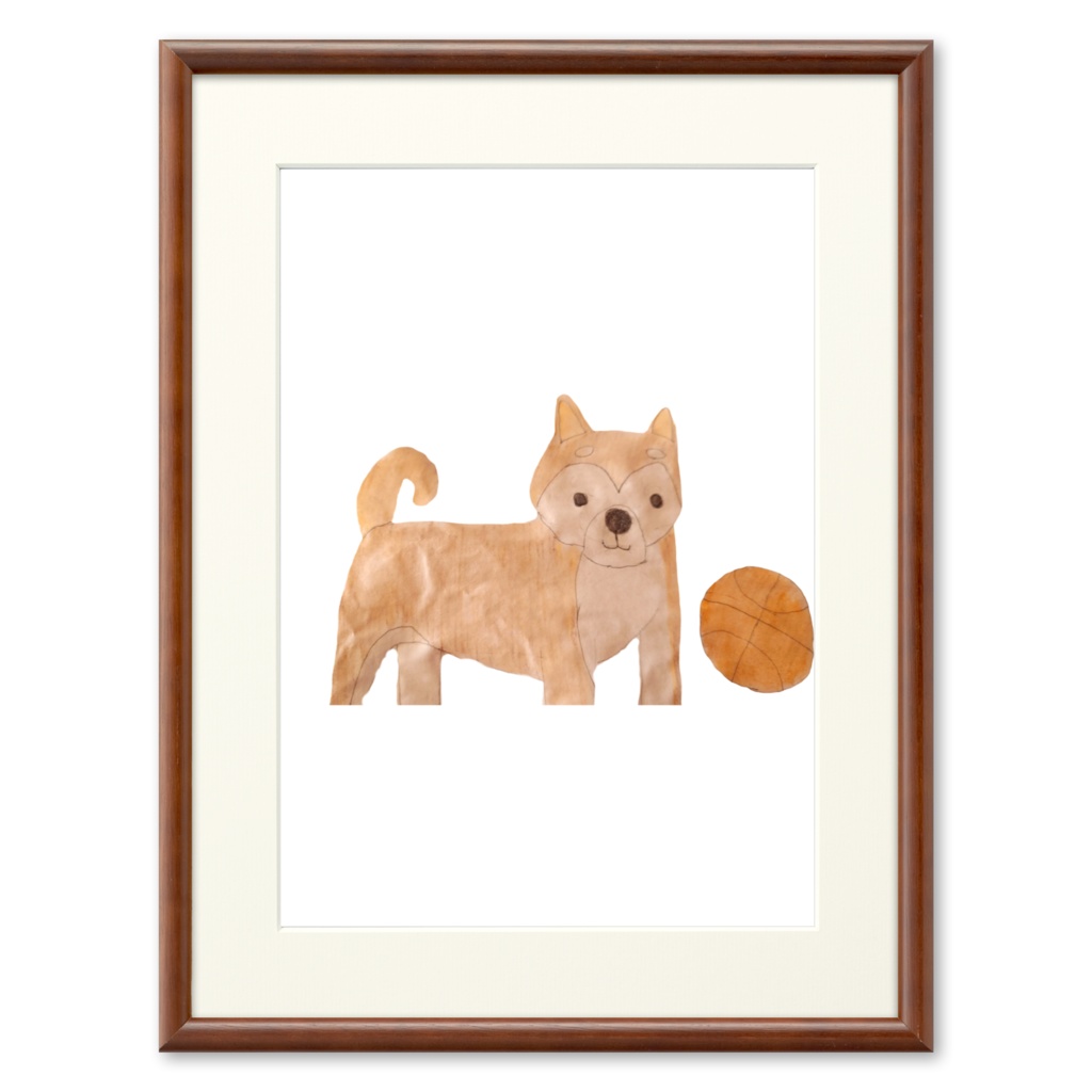 柴犬とバスケットボール🐕🏀　複製画
