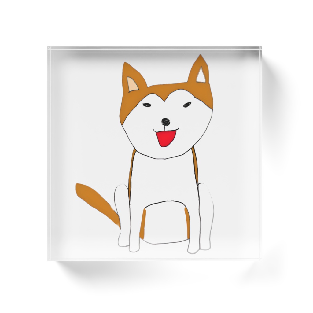 柴犬 アクリルブロック