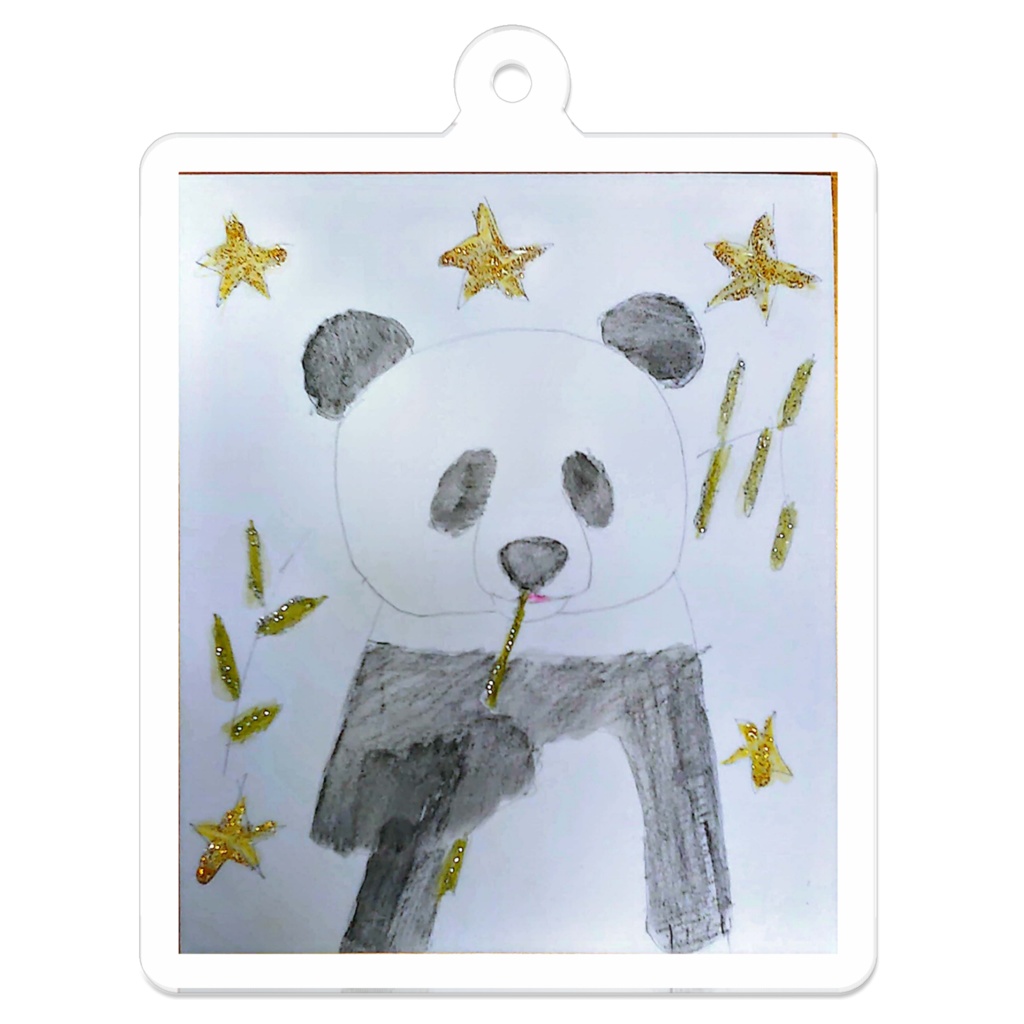 笹を食べるパンダ🐼 アクリルキーホルダー