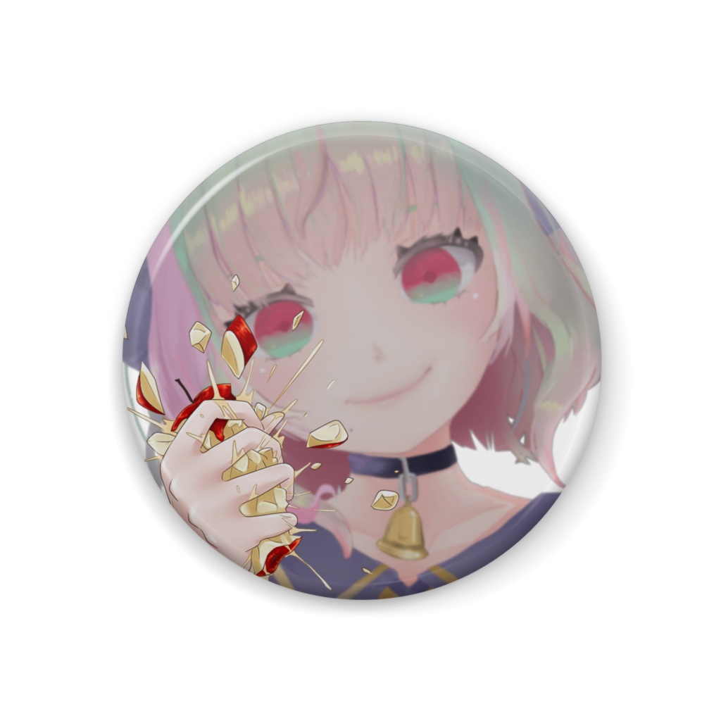 思い出コレクション缶バッチ【リンゴ記念日】