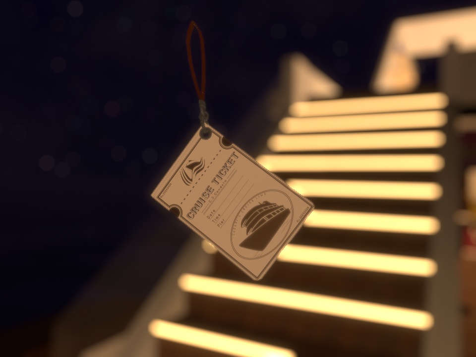 【CCL】チケット風パスケース ヴィンテージ風