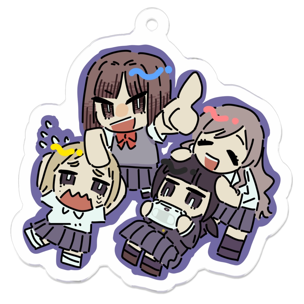 処女回路アクリルキーホルダー