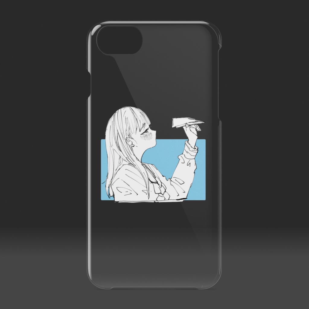 紙飛行機ちゃんiPhone6.7.8.クリアケース