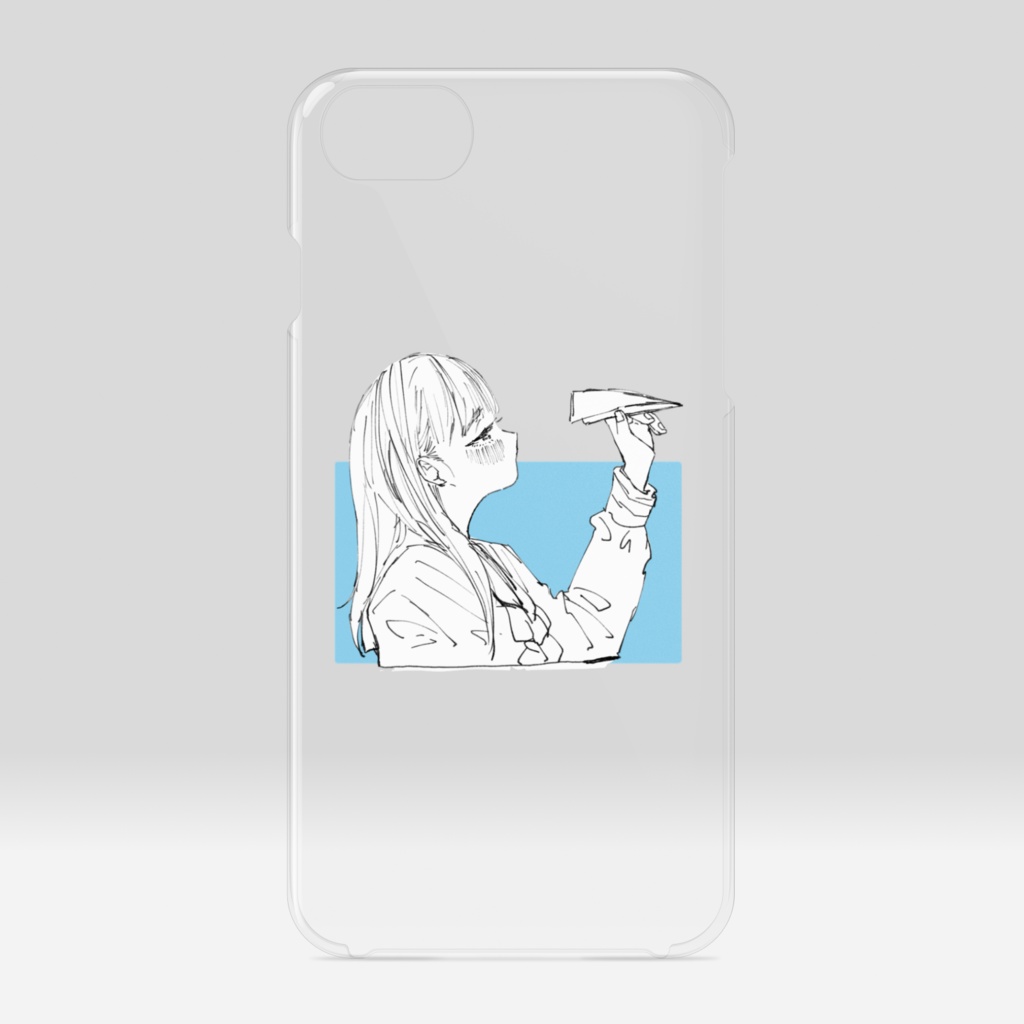 紙飛行機ちゃんiPhone6.7.8.クリアケース