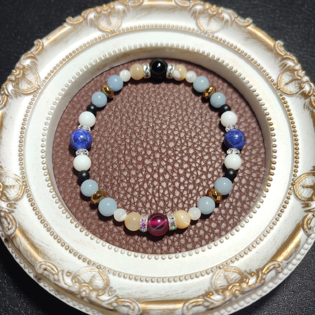 天然石ブレスレット 煌里ひかるモチーフ