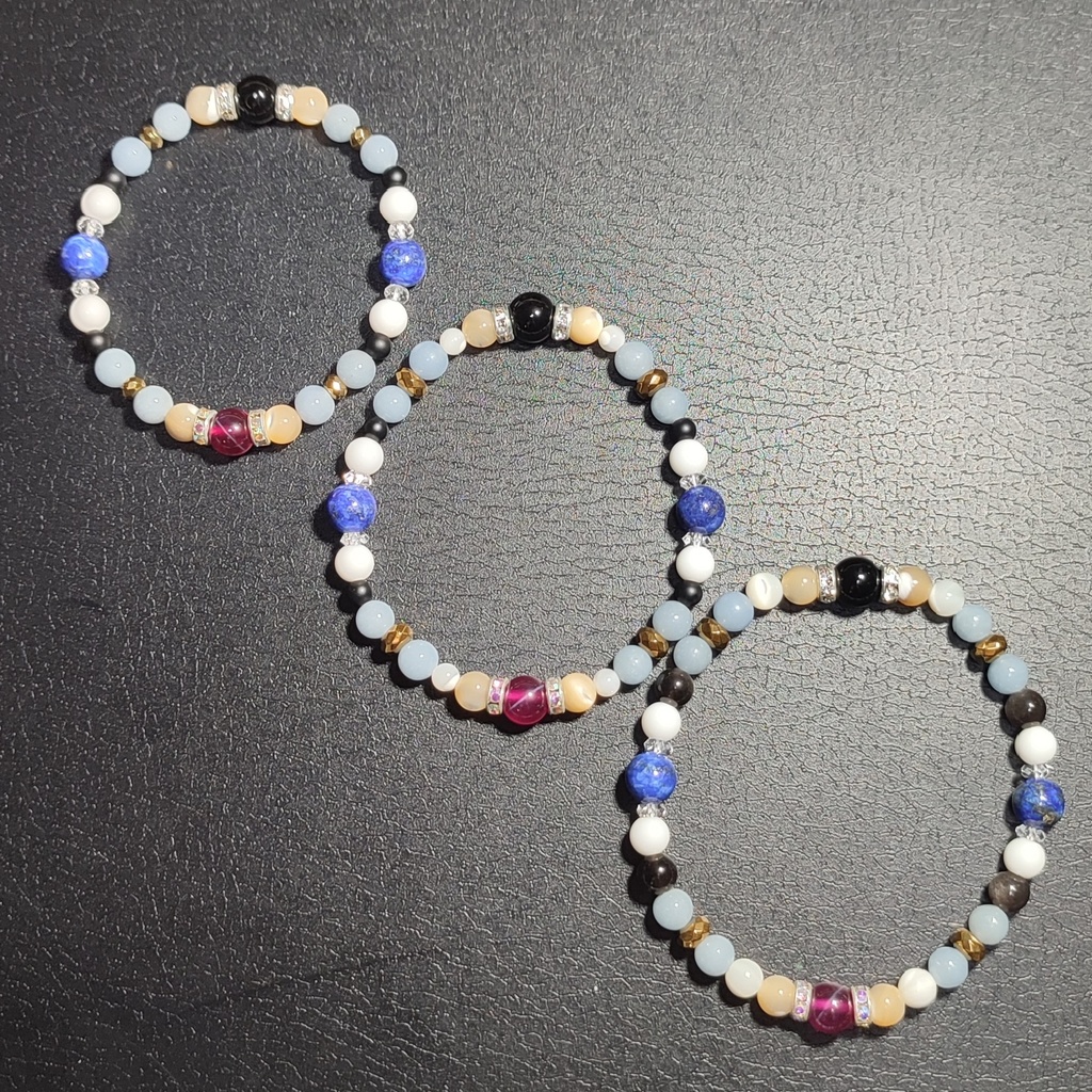 天然石ブレスレット 煌里ひかるモチーフ