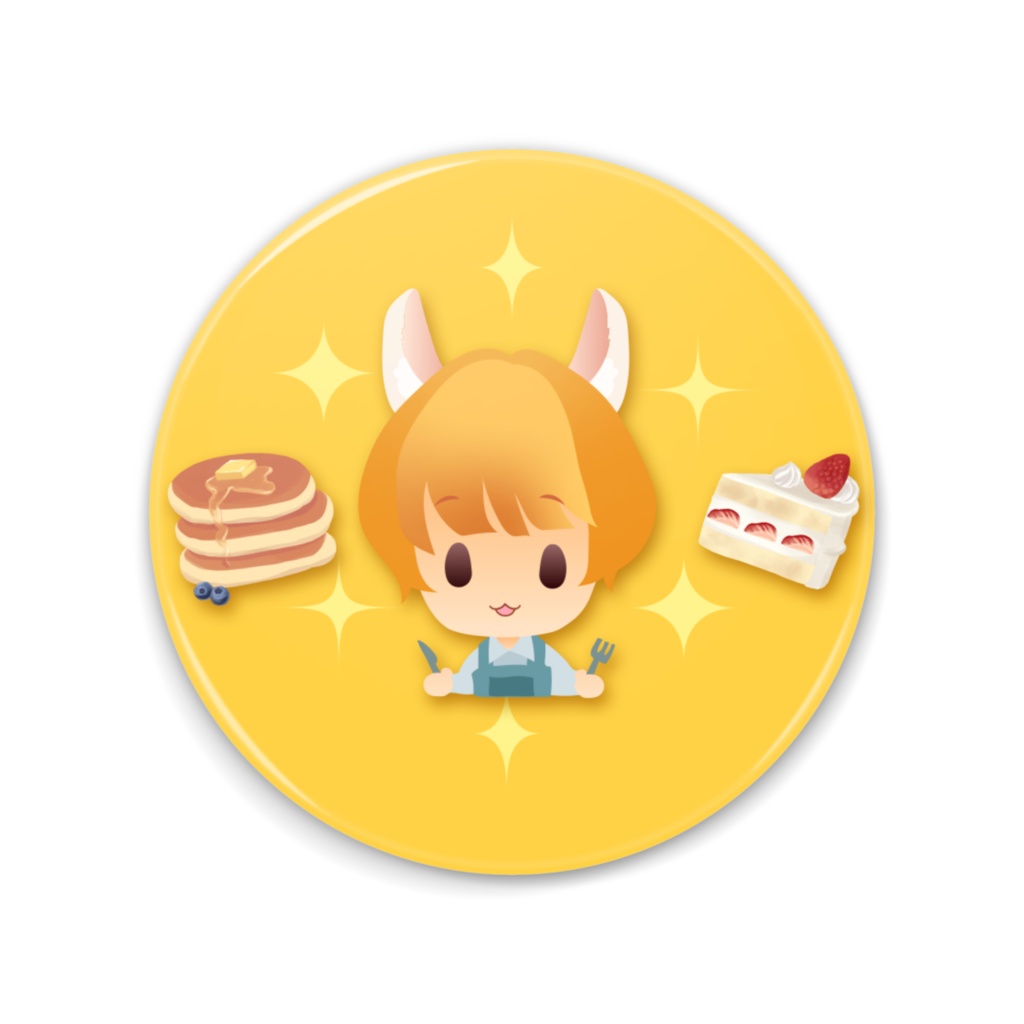 「ケーキ食べたい」缶ミラー