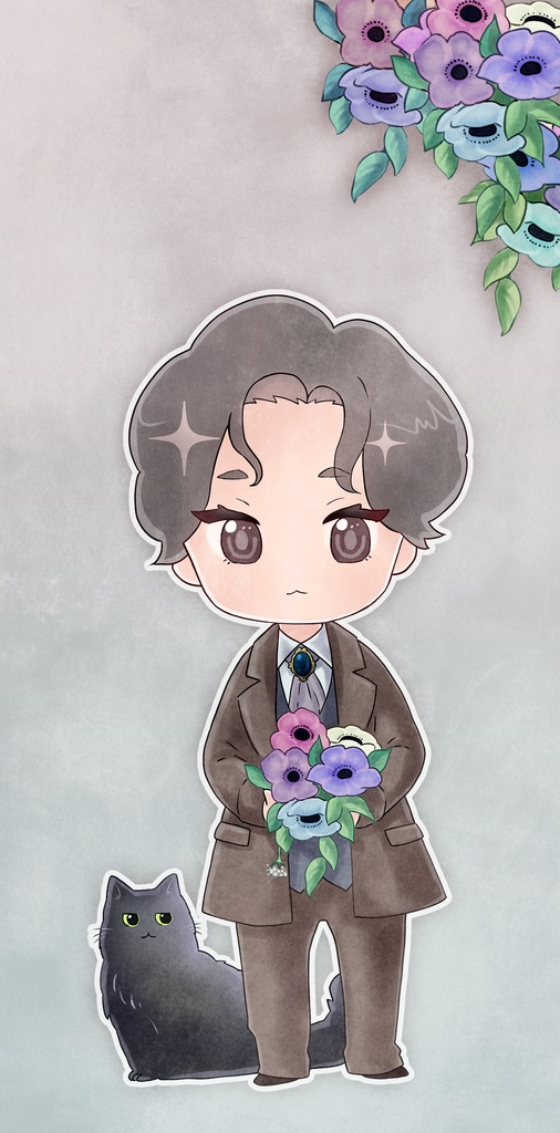 アネモネを飾る iPhoneケース