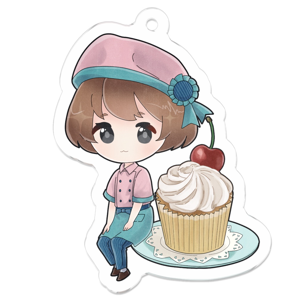 カップケーキ食べたい（ピンク×ブルー）