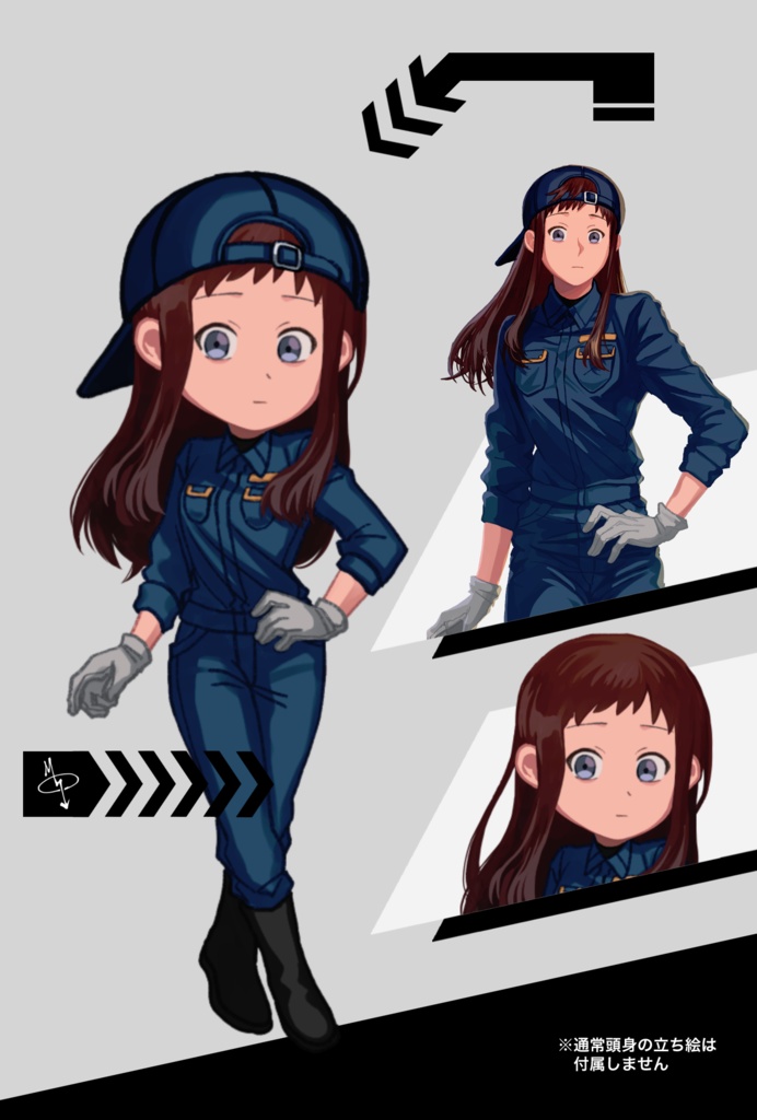 ミニキャラ立ち絵_No.01&02(無料)