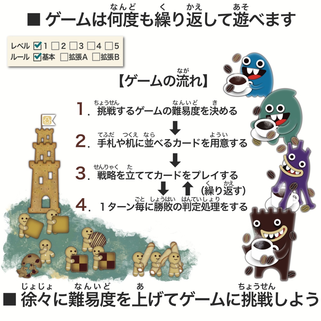 クッキー塔とモンスター Cookie tower and Monsters 50個限定製造