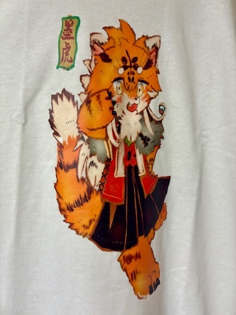 オーダーメイドTシャツ 厚めポリウレタン印刷 綿100％厚手生地(画像は仕上がりサンプル PNG JPEG納品、背景削除可能 A4版350dpi 15MBまで可能)