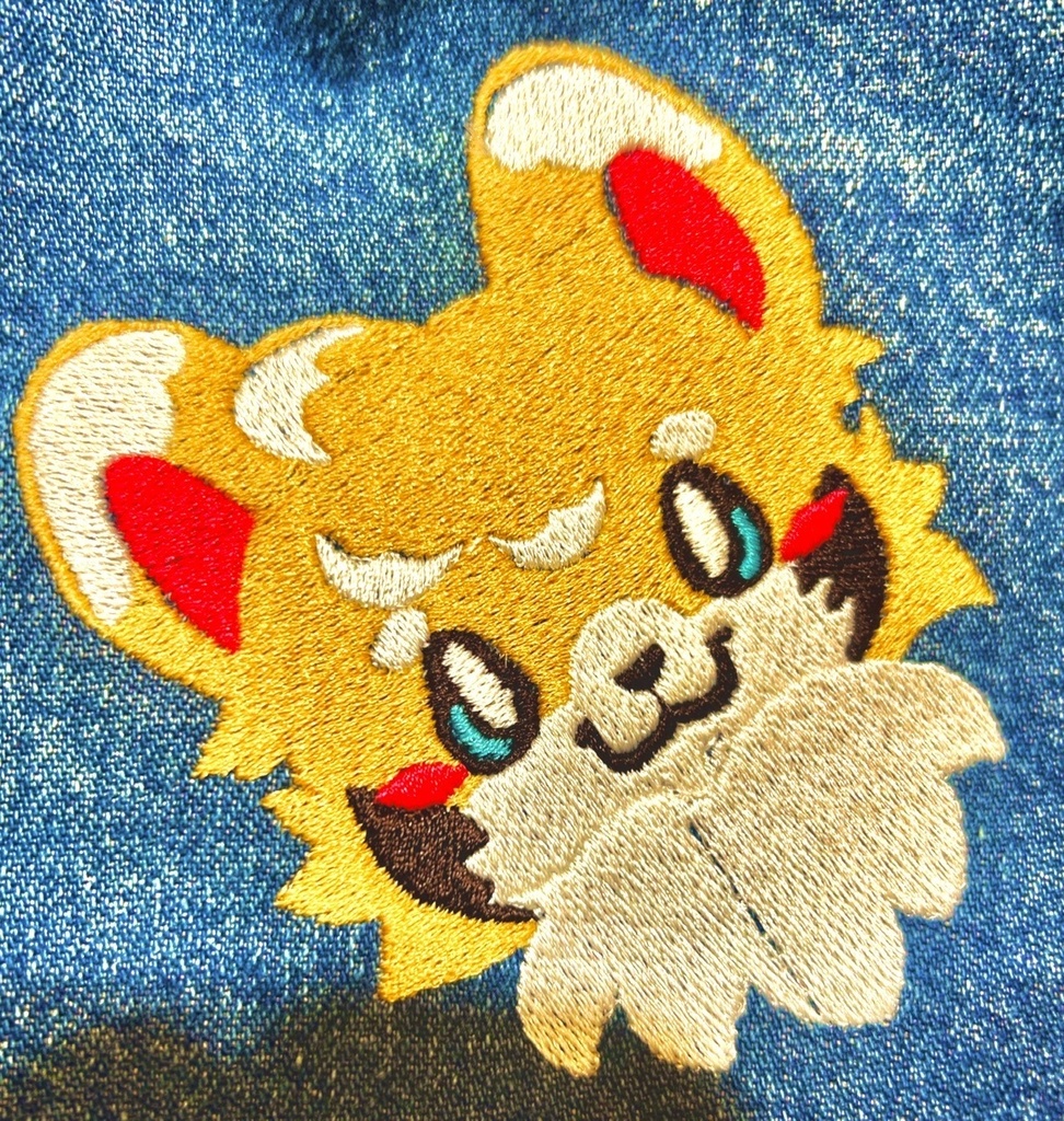 割引あり ケモノ着ぐるみオリジナル刺繍コスチューム完成工程③