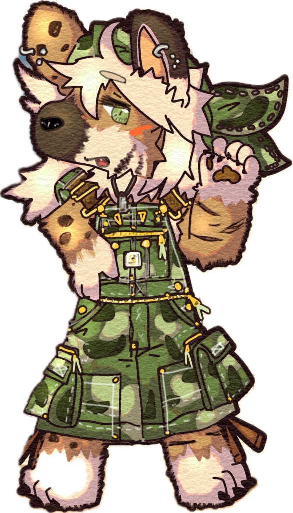 割引あり ケモノ着ぐるみオリジナル刺繍コスチューム完成工程③