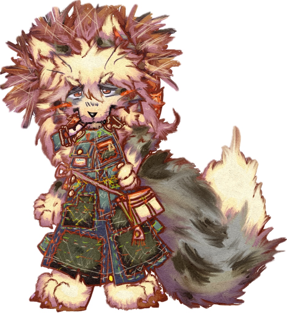 割引あり ケモノ着ぐるみオリジナル刺繍コスチューム完成工程③