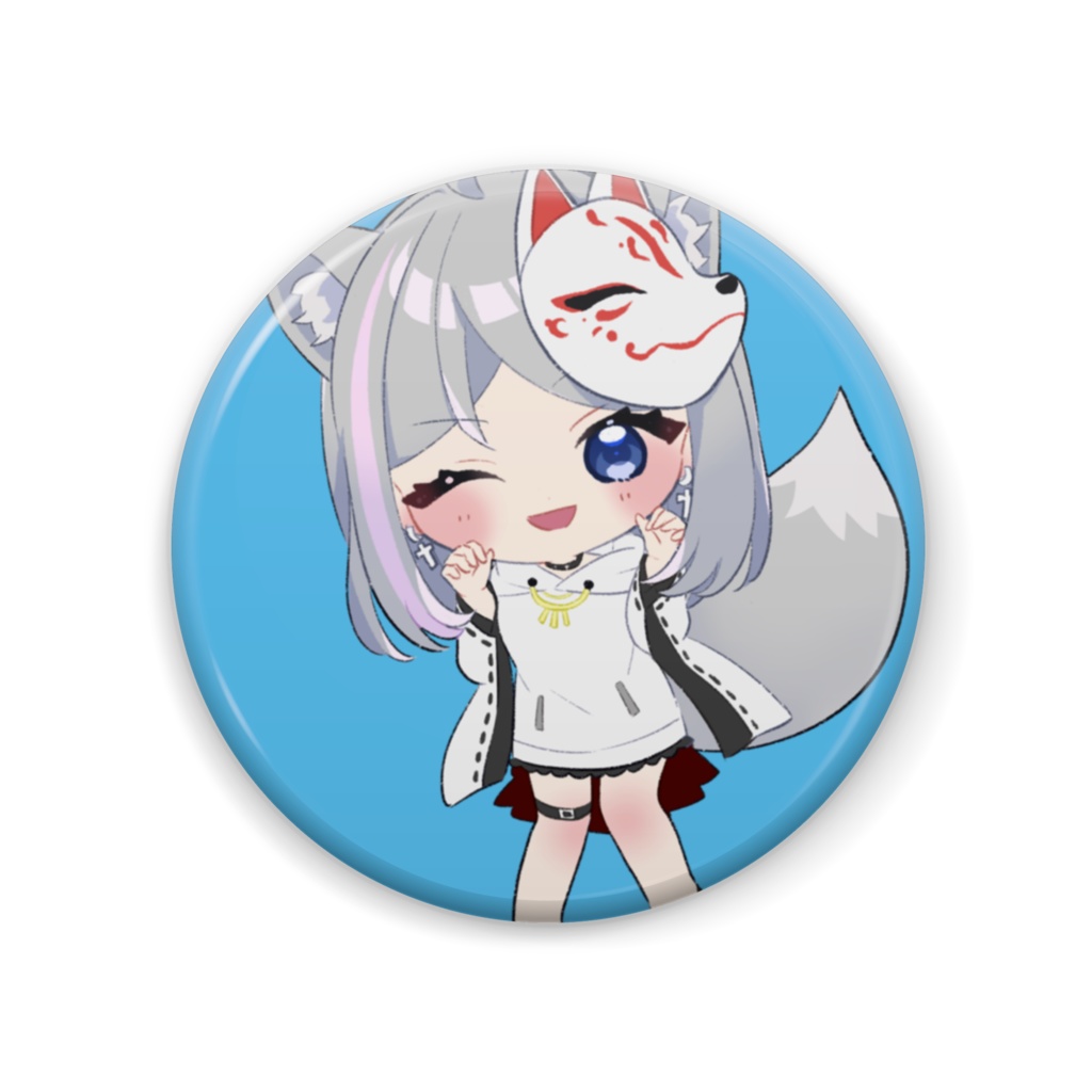 ガオーもかちゃん缶バッチ