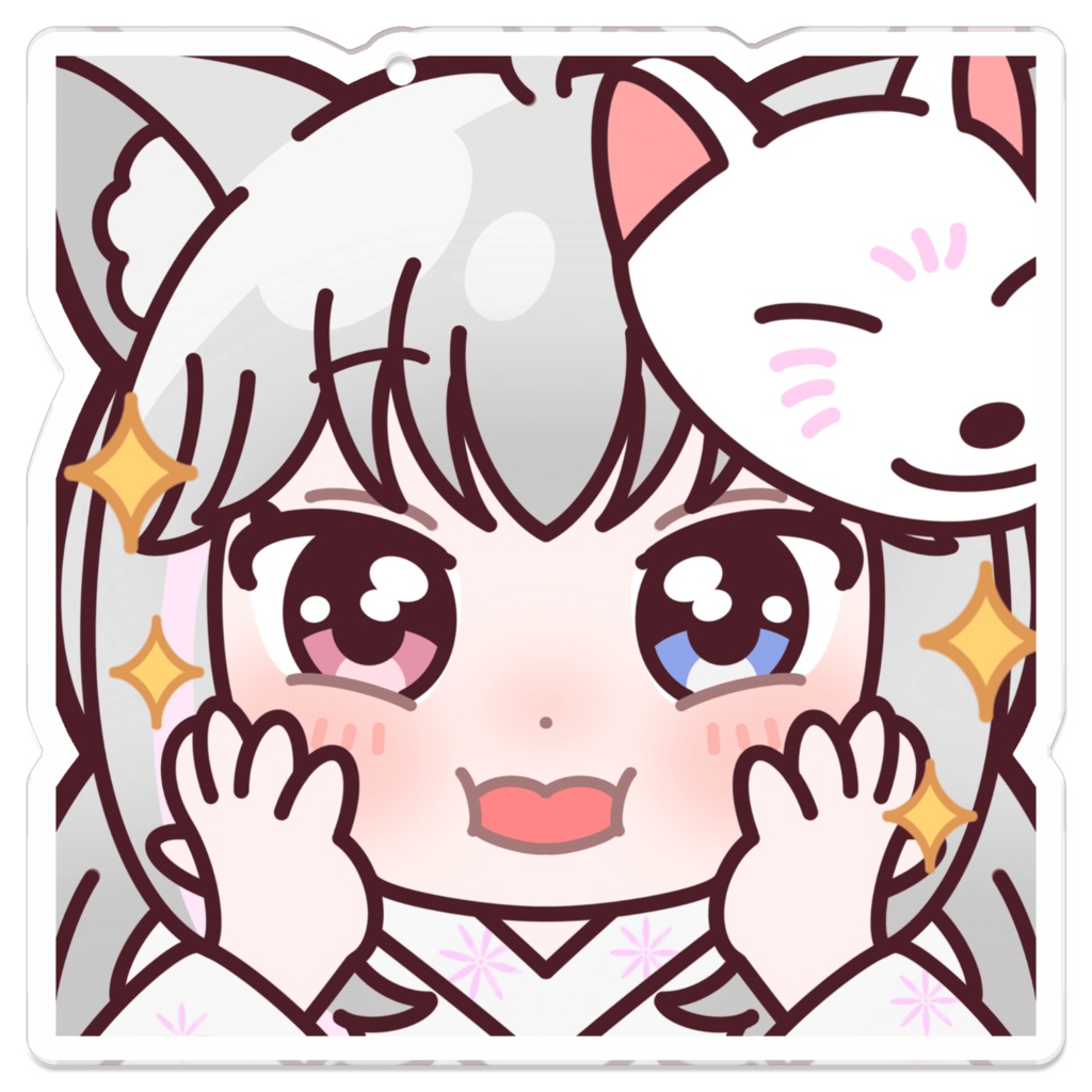 もふもふもかちゃんキーホルダー