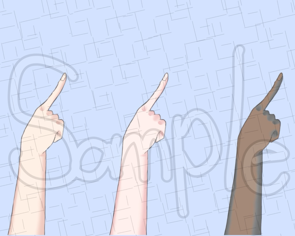 【6/30まで無料】あっかんべーができる手【素材】